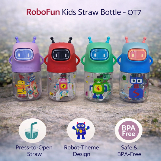 RoboFun Kids Straw Bottle – OT7