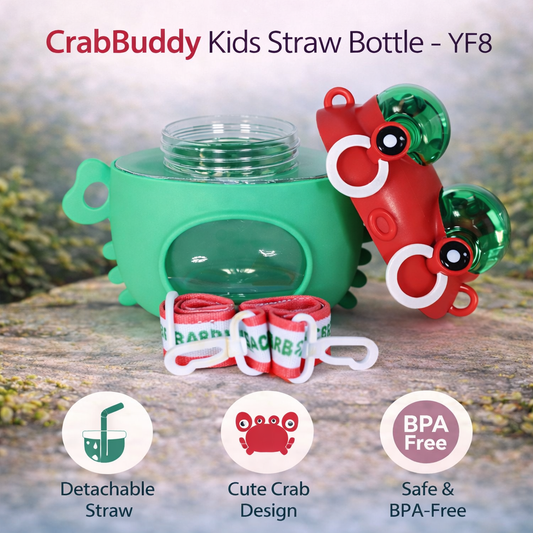 CrabBuddy Kids Straw Bottle – YF8